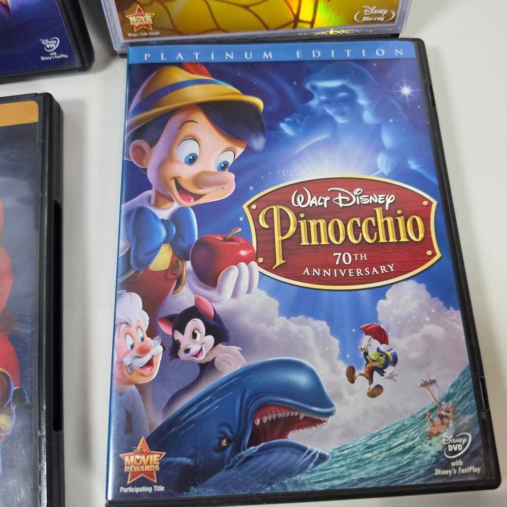 Disney Classics DVD Lot 12 Movies 10 Cases Cinderella Peter Pan Little Mermaid - Picture 9 of 11